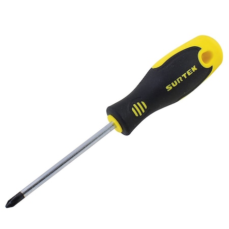 Surtek BiMaterial Screwdriver Round Shank Phillips 2 14X6 D251